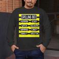 Spelling Bee Pun Halloween Costume For Teachers Men's Long Sleeve T-Shirt, funny design Spelling Bee Pun Halloween Costume For Teachers Men's Long Sleeve T-Shirt, funny design