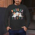 Spooky Ghost PE Teacher Squad Physical Education Halloween Men's Long Sleeve T-Shirt, funny design Spooky Ghost PE Teacher Squad Physical Education Halloween Men's Long Sleeve T-Shirt, funny design