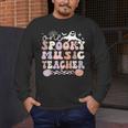 Spooky Music Teacher Halloween Music Teaching Men Women Men's Long Sleeve T-Shirt, funny design Spooky Music Teacher Halloween Music Teaching Men Women Men's Long Sleeve T-Shirt, funny design