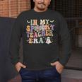 In My Spooky Teacher Era Groovy Hippie Retro Ghost Halloween Men Women Kids Men's Long Sleeve T-Shirt, funny design In My Spooky Teacher Era Groovy Hippie Retro Ghost Halloween Men Women Kids Men's Long Sleeve T-Shirt, funny design