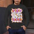 Spooky Teacher Ghost Pencil Teacher Halloween Teacher Men's Long Sleeve T-Shirt, funny design