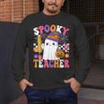 Spooky Teacher Ghost Pencil Teach Halloween Teacher Men's Long Sleeve T-Shirt, funny design Spooky Teacher Ghost Pencil Teach Halloween Teacher Men's Long Sleeve T-Shirt, funny design