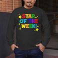 Star Of The Week Cheerful Recognition Student Teachers Class Men Women Kids Men's Long Sleeve T-Shirt, funny design Star Of The Week Cheerful Recognition Student Teachers Class Men Women Kids Men's Long Sleeve T-Shirt, funny design