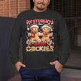 My Student Are Smart Cookies Pjs Christmas Xmas Teacher Men's Long Sleeve T-Shirt, funny design