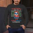 Super Hero Teacher Superheroes In Disguise Men's Long Sleeve T-Shirt, funny design