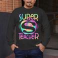 Super Teacher Back To School Apple Tie Dye First Day Men's Long Sleeve T-Shirt, funny design Super Teacher Back To School Apple Tie Dye First Day Men's Long Sleeve T-Shirt, funny design