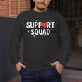 Support Squad Cute Heart Supportive Teacher Team Member Men's Long Sleeve T-Shirt, funny design Support Squad Cute Heart Supportive Teacher Team Member Men's Long Sleeve T-Shirt, funny design