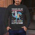 T Rex Dinosaur Unicorn Teachers Are Like Unicornasaurus Rex Men's Long Sleeve T-Shirt, funny design T Rex Dinosaur Unicorn Teachers Are Like Unicornasaurus Rex Men's Long Sleeve T-Shirt, funny design