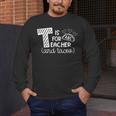 T Is For Teacher And Tacos For Teacher & Tacos Lovers Men Women Girls Kids Men's Long Sleeve T-Shirt, funny design