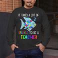 It Takes A Lot Of Sparkle To Be A Teacher Rainbow Fish For Men Women Men's Long Sleeve T-Shirt, funny design It Takes A Lot Of Sparkle To Be A Teacher Rainbow Fish For Men Women Men's Long Sleeve T-Shirt, funny design