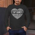 Tap Dance Heart Lover Tap Dancer Dancing Teacher For Men Women Girls Kids Men's Long Sleeve T-Shirt, funny design