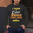I Teach The Cutest Candy Corn In The Patch Teacher Halloween Men's Long Sleeve T-Shirt, funny design I Teach The Cutest Candy Corn In The Patch Teacher Halloween Men's Long Sleeve T-Shirt, funny design