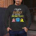 I Teach Cutest Little Monsters Halloween Teacher Men Women Men's Long Sleeve T-Shirt, funny design I Teach Cutest Little Monsters Halloween Teacher Men Women Men's Long Sleeve T-Shirt, funny design
