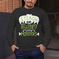 I Teach The Cutest Little Monsters Halloween Teacher Spooky Men's Long Sleeve T-Shirt, funny design