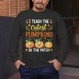 I Teach The Cutest Pumpkins Halloween Teacher Men's Long Sleeve T-Shirt, funny design I Teach The Cutest Pumpkins Halloween Teacher Men's Long Sleeve T-Shirt, funny design