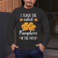 I Teach The Cutest Pumpkins In The Patch Halloween Teacher Men's Long Sleeve T-Shirt, funny design I Teach The Cutest Pumpkins In The Patch Halloween Teacher Men's Long Sleeve T-Shirt, funny design