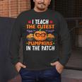 I Teach The Cutest Pumpkins In The Patch Halloween Teacher Men's Long Sleeve T-Shirt, funny design I Teach The Cutest Pumpkins In The Patch Halloween Teacher Men's Long Sleeve T-Shirt, funny design