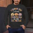 I Teach The Cutest Pumpkins In The TK Patch TK Teacher Fall Men's Long Sleeve T-Shirt, funny design I Teach The Cutest Pumpkins In The TK Patch TK Teacher Fall Men's Long Sleeve T-Shirt, funny design