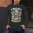 I Teach You Life Skills Home Economics Teacher Men's Long Sleeve T-Shirt, funny design