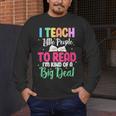 I Teach Little People To Read Reading Teacher For Men Women Girls Kids Men's Long Sleeve T-Shirt, funny design