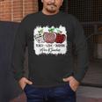 Teach Love Inspire Pre-k Teacher Apple Leopard Red Plain Men's Long Sleeve T-Shirt, funny design