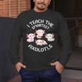 I Teach The Smartest Axolotls Cute Teacher Axolotl Men's Long Sleeve T-Shirt, funny design I Teach The Smartest Axolotls Cute Teacher Axolotl Men's Long Sleeve T-Shirt, funny design