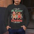 I Teach The Smartest Cookies In The Batch Teacher Christmas For Men Women Kids Men's Long Sleeve T-Shirt, funny design