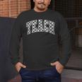 Teach Teacher Checkered First Day Of School Back To School Men's Long Sleeve T-Shirt, funny design
