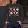 Teach Teacher Dia De Los Muertos Day Of The Dead Sugar Skull Men's Long Sleeve T-Shirt, funny design