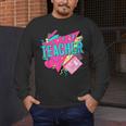 Teacher 90s Retro Colorful Teacher Of The 90s Back To School Men's Long Sleeve T-Shirt, funny design