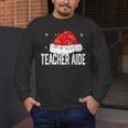 Teacher Aide Christmas Women Family Matching Group Xmas Men's Long Sleeve T-Shirt, funny design