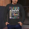 Teacher Besties Because Going Crazy Alone Is Not As Much Fun Men's Long Sleeve T-Shirt, funny design