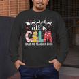 Teacher All Calm Said No Teacher Christmas Pencil Tree Men's Long Sleeve T-Shirt, funny design Teacher All Calm Said No Teacher Christmas Pencil Tree Men's Long Sleeve T-Shirt, funny design