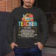 Teacher Definition Teaching School Teacher Men Women Men's Long Sleeve T-Shirt, funny design