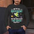 Teacher We All Different But In This Class We Swim Together Men's Long Sleeve T-Shirt, funny design Teacher We All Different But In This Class We Swim Together Men's Long Sleeve T-Shirt, funny design