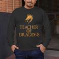 Teacher Of Dragons For Teachers Top Tee T-Shirt Men's Long Sleeve T-Shirt, funny design