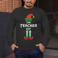 The Teacher Elf Family Matching Group Idea Christmas Men's Long Sleeve T-Shirt, funny design The Teacher Elf Family Matching Group Idea Christmas Men's Long Sleeve T-Shirt, funny design