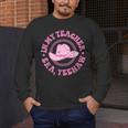 In My Teacher Era Yeehaw Pink Teacher Western Cowgirl Men's Long Sleeve T-Shirt, funny design In My Teacher Era Yeehaw Pink Teacher Western Cowgirl Men's Long Sleeve T-Shirt, funny design