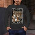The Teacher Ghost Book Reading Books Lover Halloween Men's Long Sleeve T-Shirt, funny design