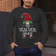 Teacher Gnome Xmas Family Matching Plaid Christmas Gnomes Men's Long Sleeve T-Shirt, funny design Teacher Gnome Xmas Family Matching Plaid Christmas Gnomes Men's Long Sleeve T-Shirt, funny design