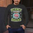 Teacher Halloween Costume Science Teachers Love Brains Men's Long Sleeve T-Shirt, funny design