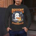 Teacher Halloween Ghost Reading Book Animal Boooks Are Men's Long Sleeve T-Shirt, funny design Teacher Halloween Ghost Reading Book Animal Boooks Are Men's Long Sleeve T-Shirt, funny design