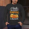 Teacher Halloween Pre-K Teacher Kindergarten Cutest Pumpkins Men's Long Sleeve T-Shirt, funny design Teacher Halloween Pre-K Teacher Kindergarten Cutest Pumpkins Men's Long Sleeve T-Shirt, funny design