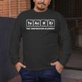 Teacher The Inspiration Element Periodic Table Word Science Men's Long Sleeve T-Shirt, funny design