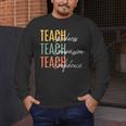 Teacher Kindness Compassion Confidence Teaching Men's Long Sleeve T-Shirt, funny design Teacher Kindness Compassion Confidence Teaching Men's Long Sleeve T-Shirt, funny design