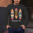 Teacher Life Teach Love Inspire Pencils Inspirational Women Men's Long Sleeve T-Shirt, funny design Teacher Life Teach Love Inspire Pencils Inspirational Women Men's Long Sleeve T-Shirt, funny design
