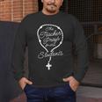 This Teacher Prays For Her Students Catholic Rosary Men's Long Sleeve T-Shirt, funny design This Teacher Prays For Her Students Catholic Rosary Men's Long Sleeve T-Shirt, funny design