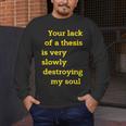 Teacher Or Professor Essay Thesis Writing Joke For Men Women Men's Long Sleeve T-Shirt, funny design Teacher Or Professor Essay Thesis Writing Joke For Men Women Men's Long Sleeve T-Shirt, funny design