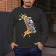 Teacher Shirt Giraffe Holding Books Bookworm Librarian Men's Long Sleeve T-Shirt, funny design Teacher Shirt Giraffe Holding Books Bookworm Librarian Men's Long Sleeve T-Shirt, funny design