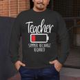 Teacher Summer Recharge Required Last Day School Women Men's Long Sleeve T-Shirt, funny design Teacher Summer Recharge Required Last Day School Women Men's Long Sleeve T-Shirt, funny design